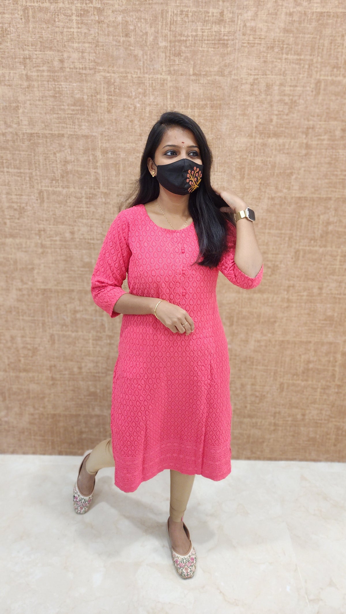 Chikankari Kurti (4555)