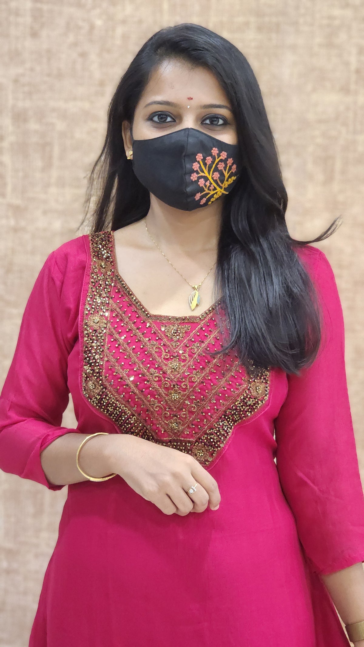 Festive Sale-Handwork kurti (9609)