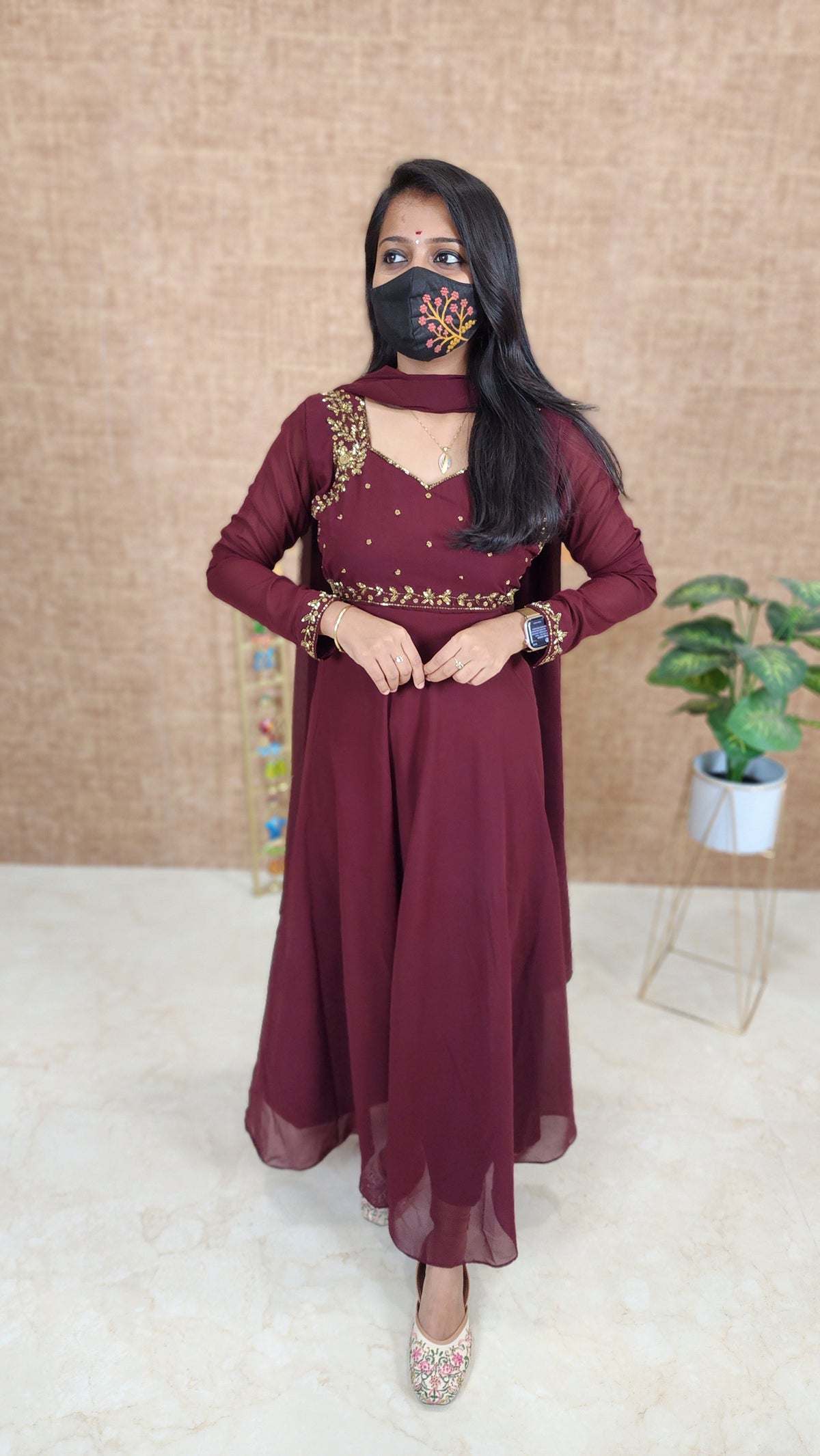 Salwar Set (Kurti+Dupatta) (9972)