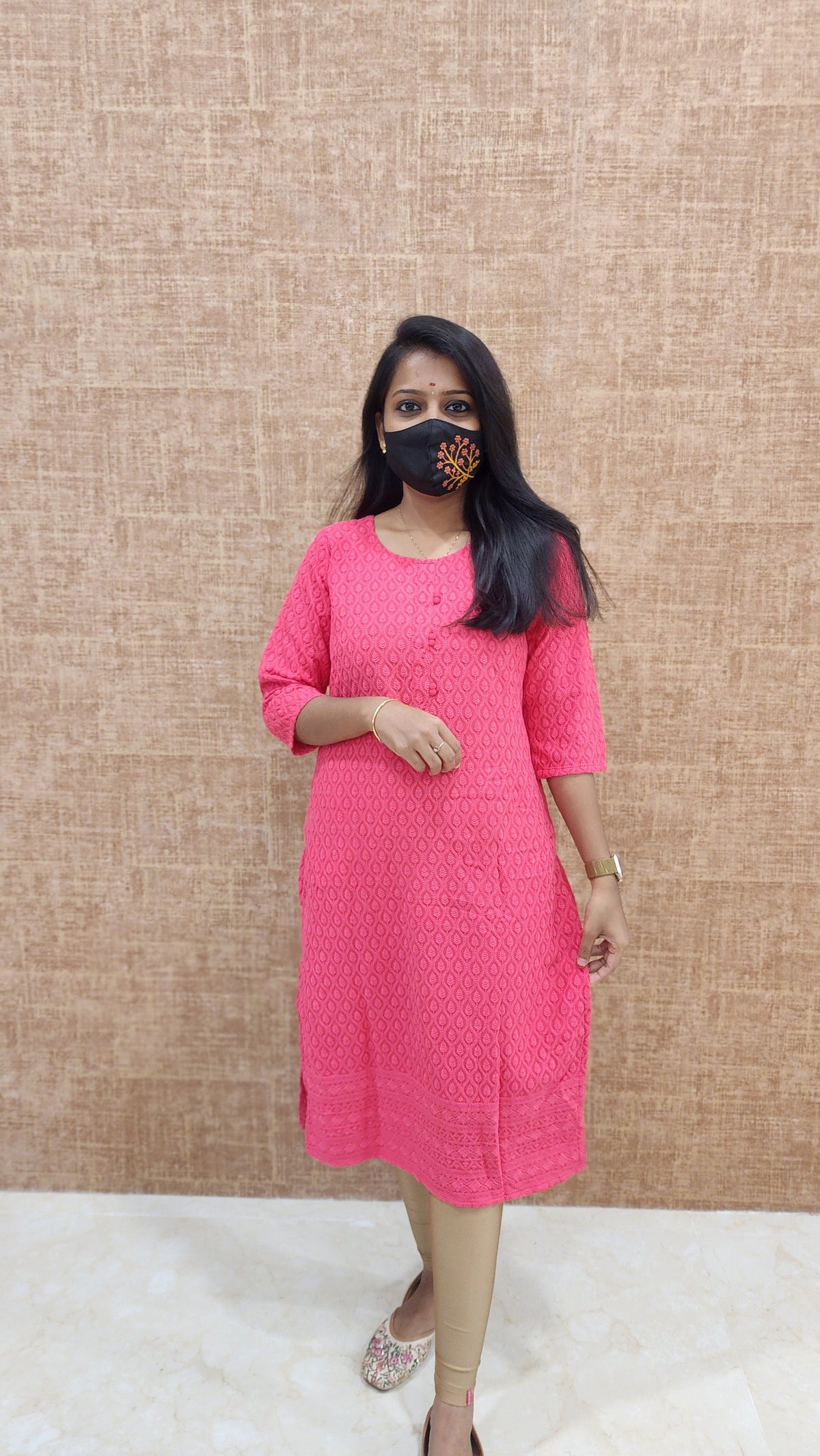 Chikankari Kurti (4555)