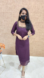 Jewel Neck kurti (9408)c3