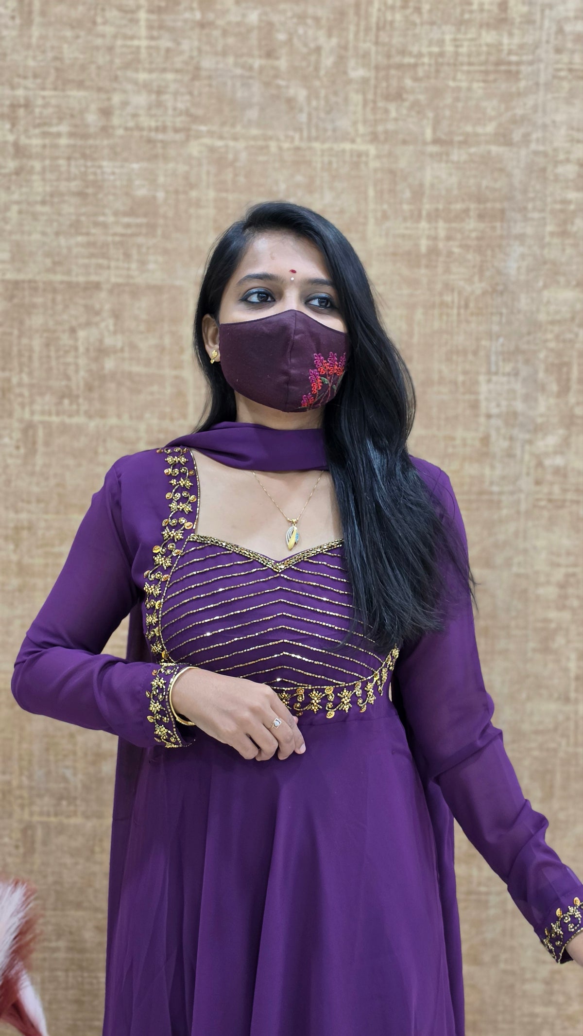 Ethnic Salwar set(Kurti+Dupatta)(12310)
