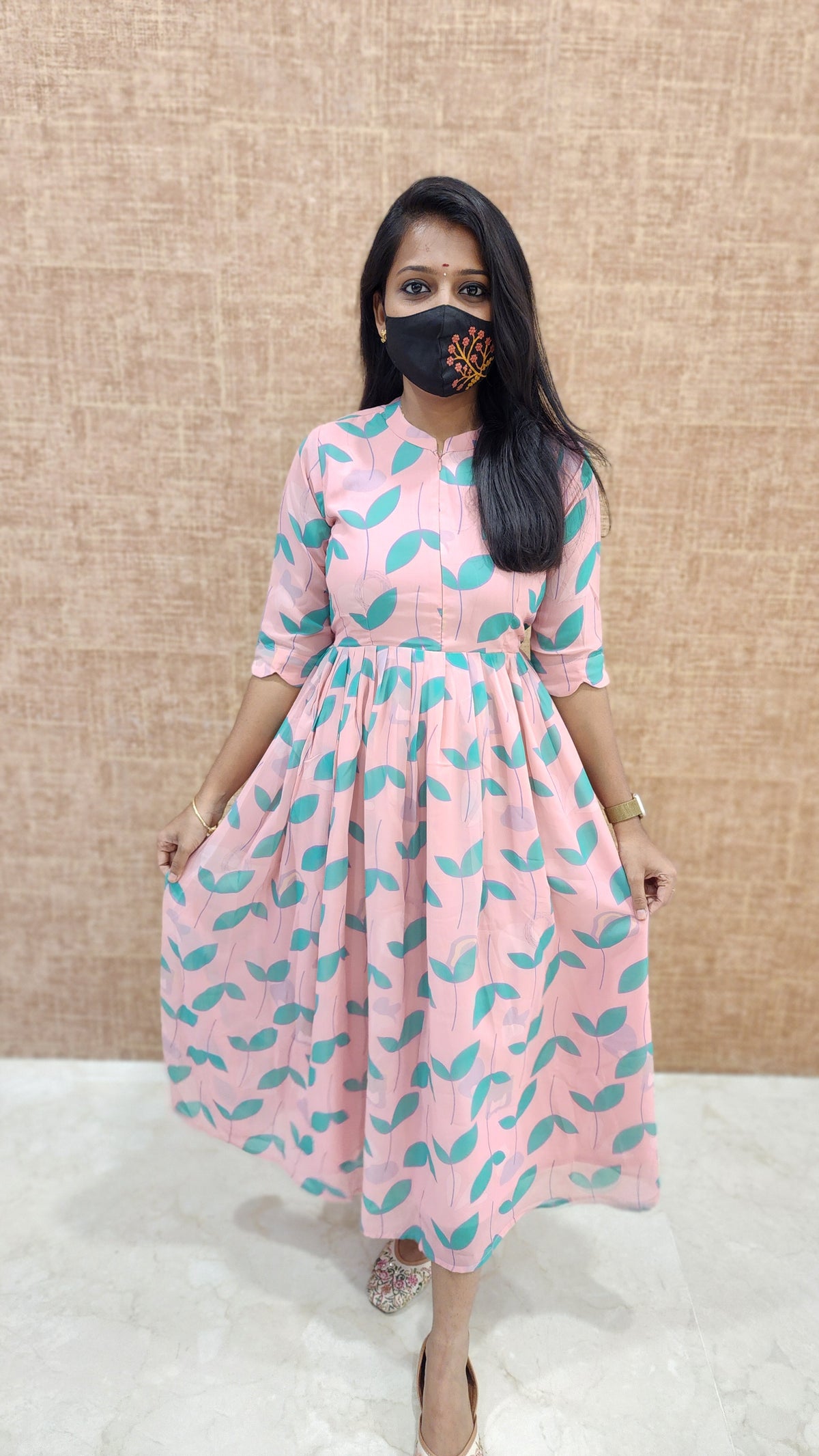 Floral Poetry Maxi Frock (9763)c