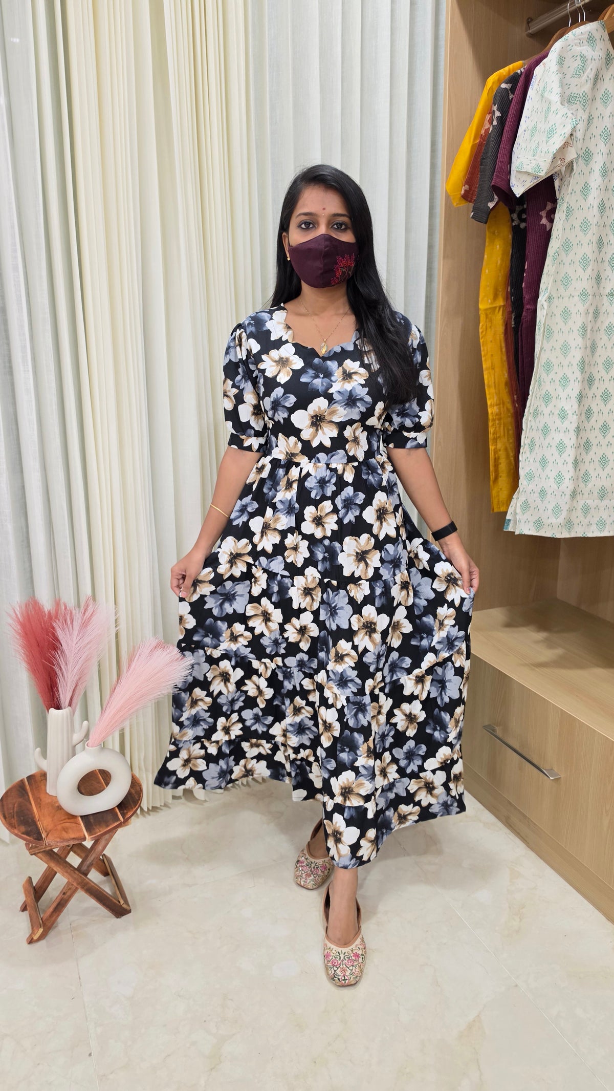 PearlyWestern wear maxi(13034)