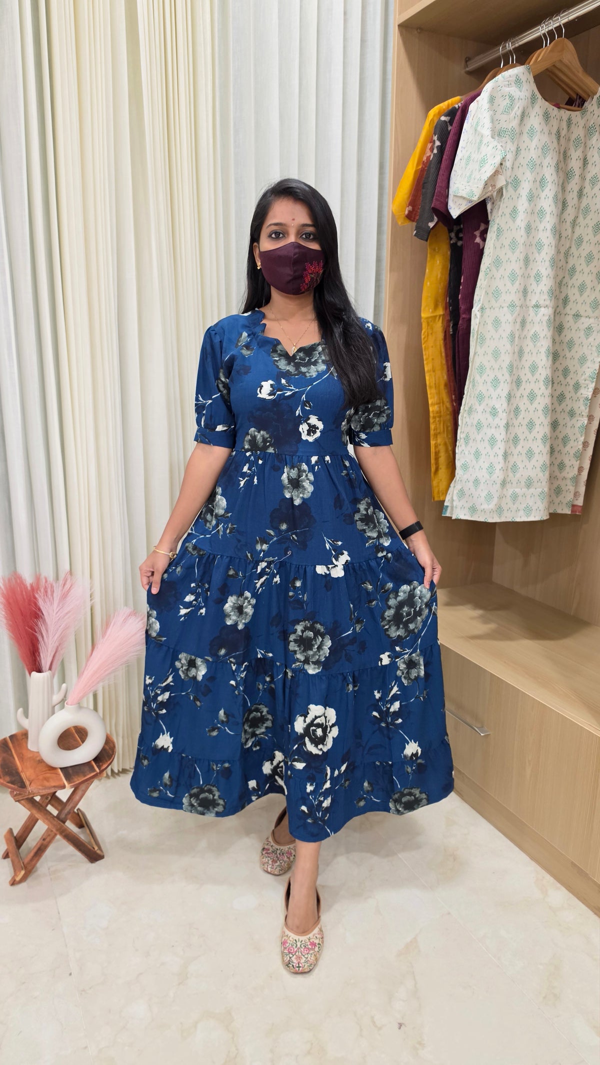 PearlyWestern wear maxi(13035)