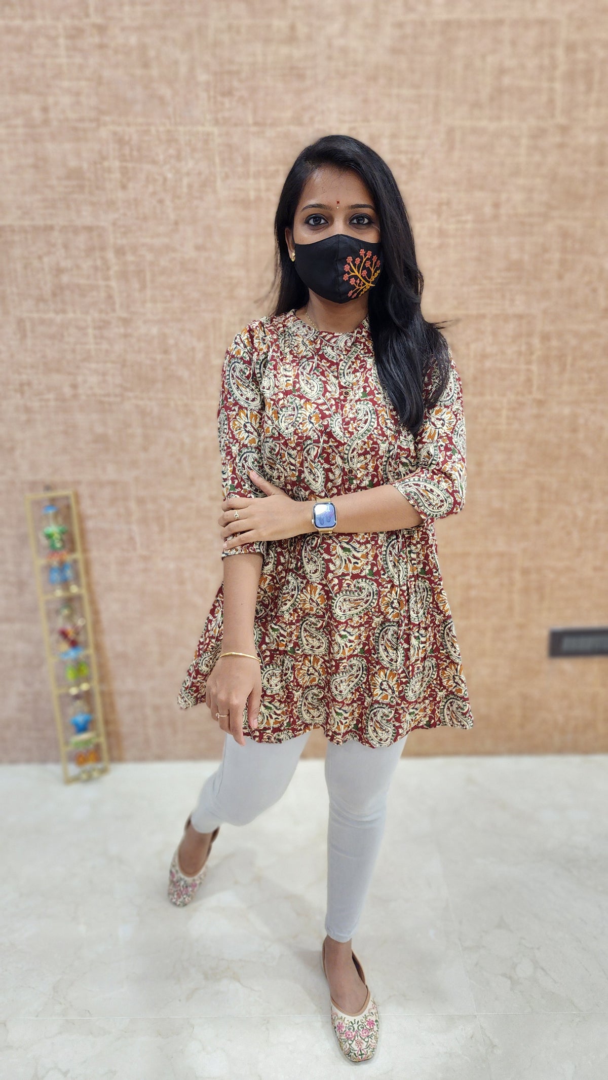 Kalakari Floral Short Top (9630)c2