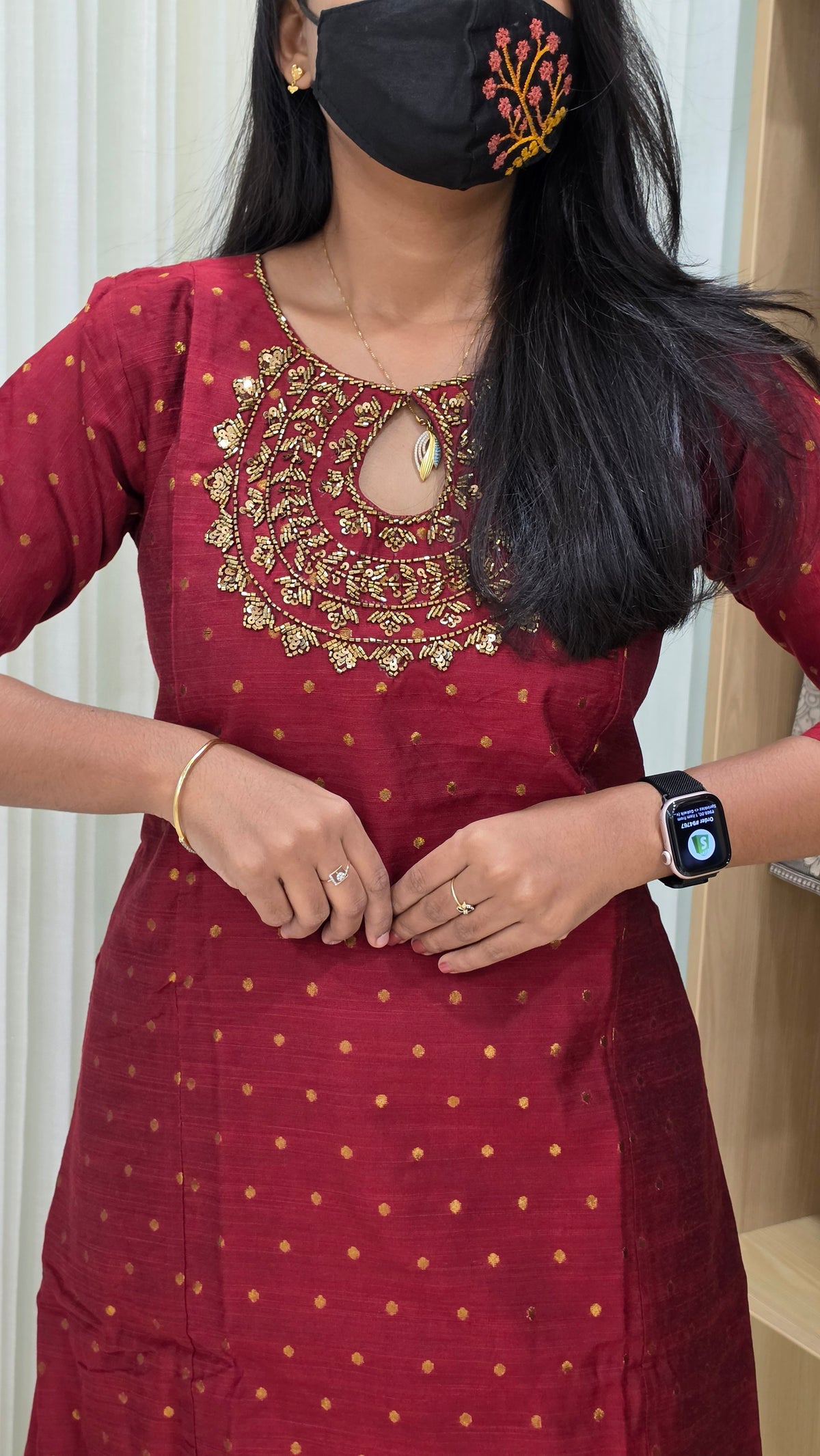 Nakshatra handwork Cord set (11893)