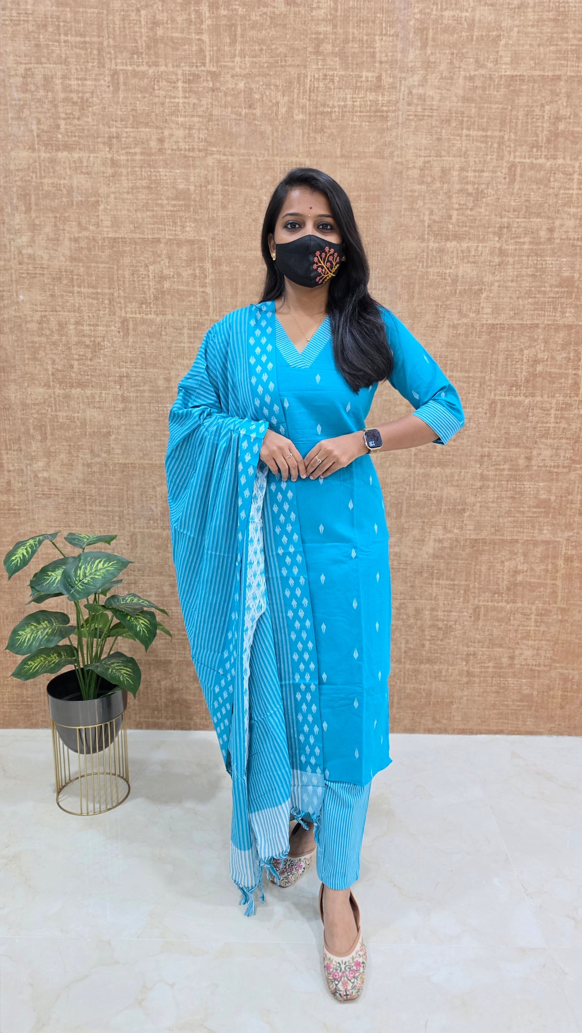 Handloom Cotton Salwar set (11567)