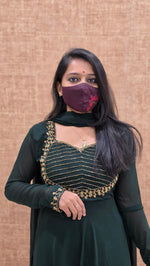 Ethnic Salwar set(Kurti+Dupatta)(12309)
