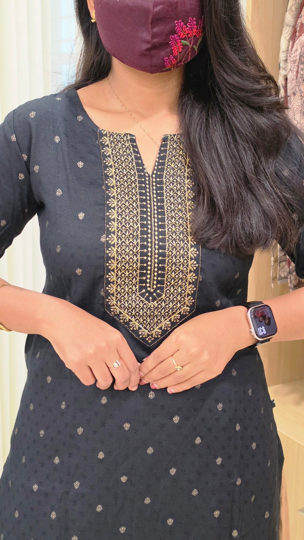 Office Wear kurti-Embroidery kurti (12134)