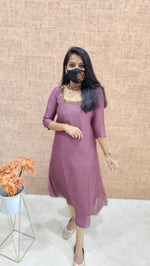 Jewel Neck kurti (9407)c