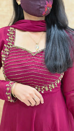 Ethnic Salwar set(Kurti+Dupatta)(12308)