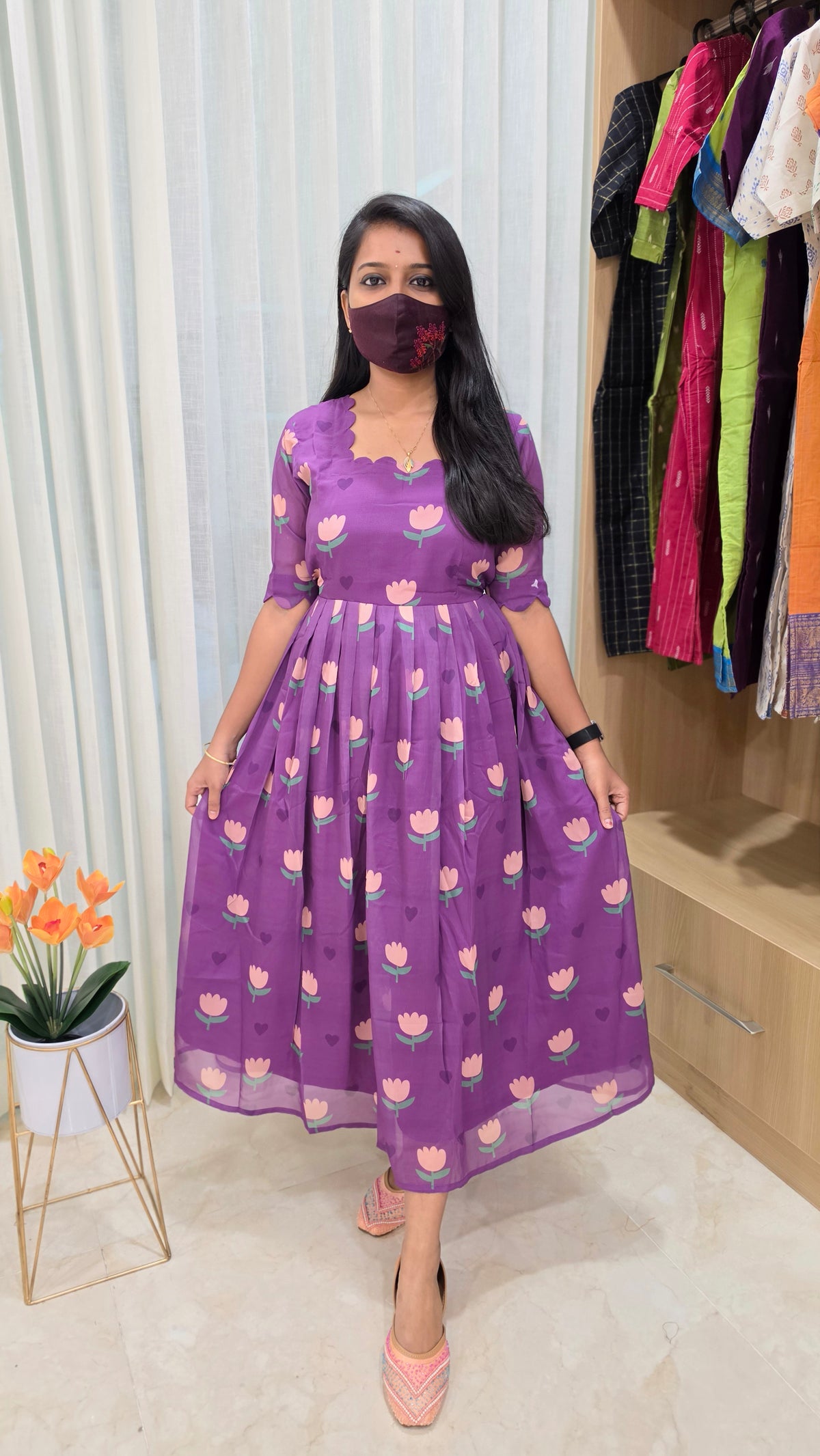 Western wear frock(13292)
