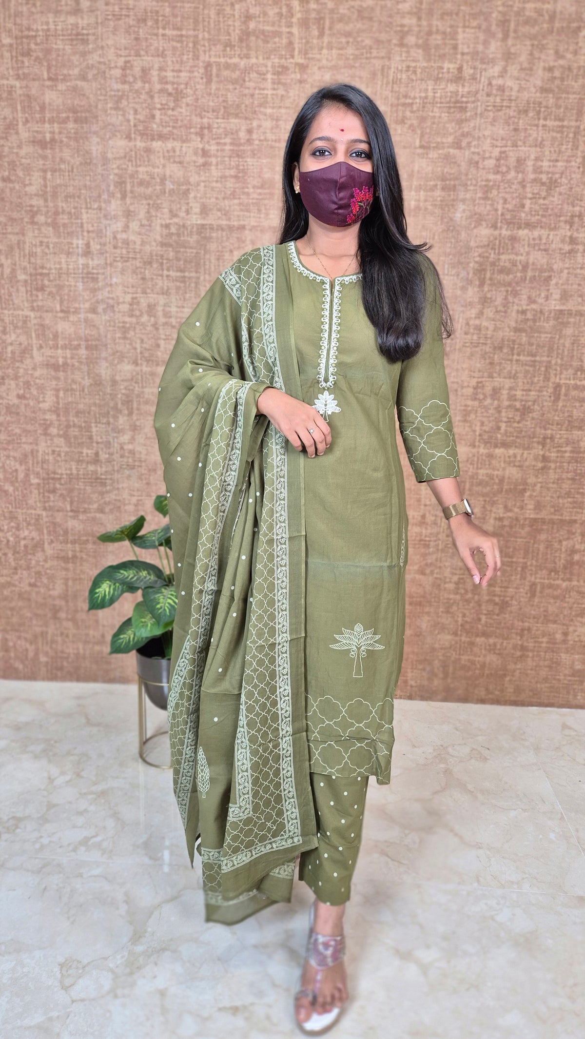Cotton salwar set (11398)