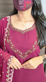 Ethnic Salwar set (Kurti+Dupatta)(11521)