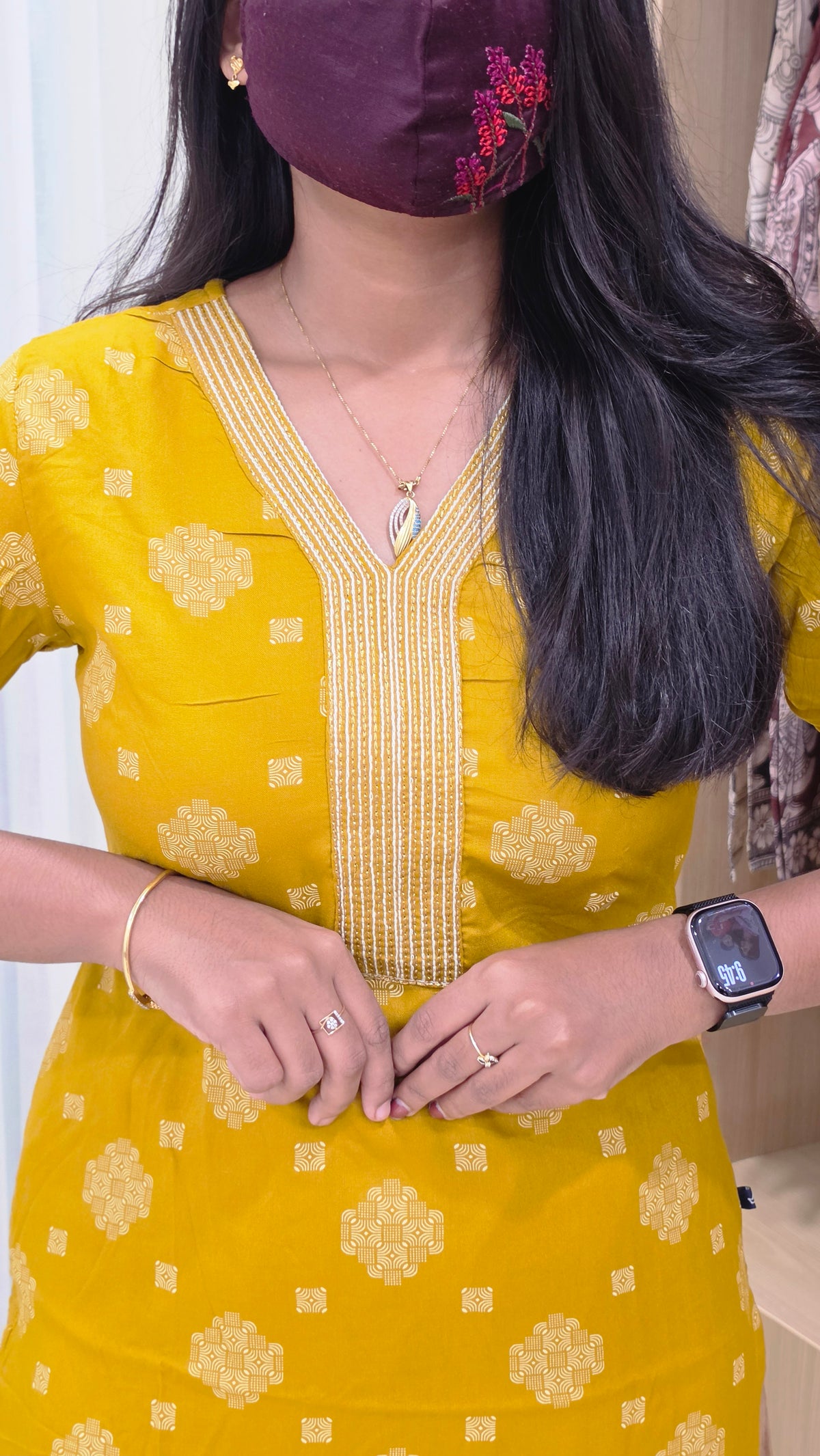 Office Wear kurti-Embroidery kurti (12138)