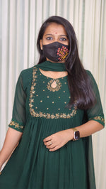 Ethnic Salwar set (Kurti+Dupatta) (10866)