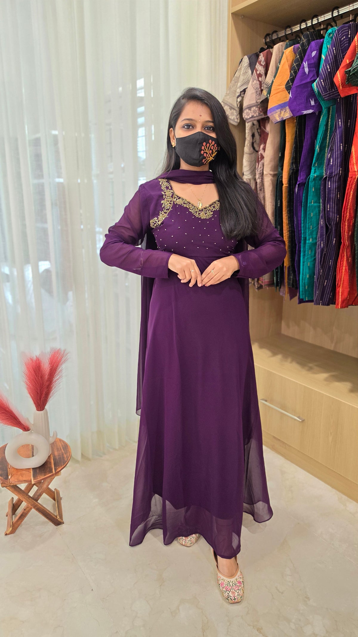Thara Salwar Set (Kurti+Dupatta) (11989)