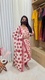 Nadhya Salwar Set (kurti+Dupatta)(13040)