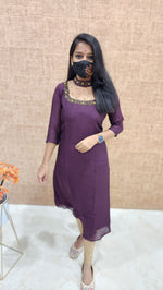Jewel Neck kurti (9408)c3