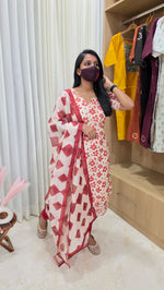 Nadhya Salwar Set (kurti+Dupatta)(13040)