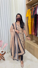 Nadhya Salwar Set (kurti+Dupatta)(13038)