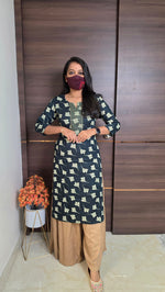 Office Wear kurti-Embroidery kurti(12028)