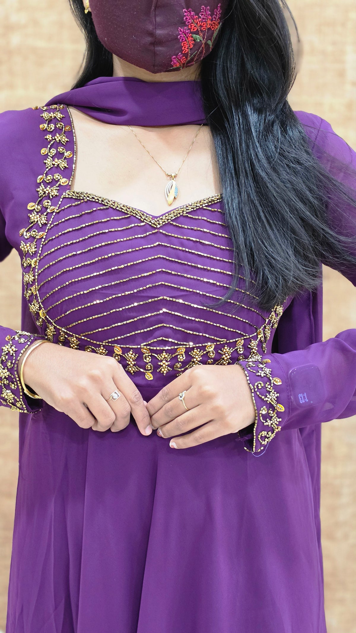 Ethnic Salwar set(Kurti+Dupatta)(12310)