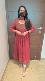Ethnic Salwar set (Kurti+Dupatta)(11175)
