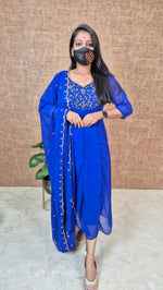 Ethnic Salwar set (Kurti+Dupatta)(11429)