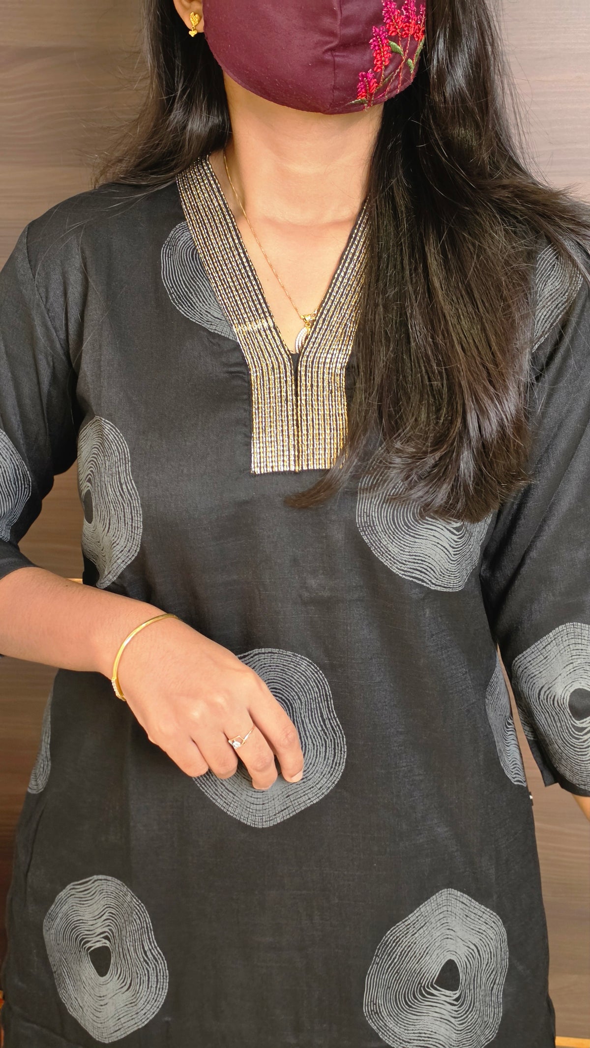 Office Wear kurti-Embroidery kurti(12024)