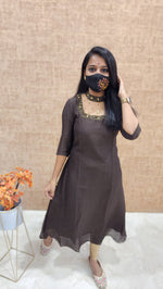 Jewel Neck kurti (9409)c3
