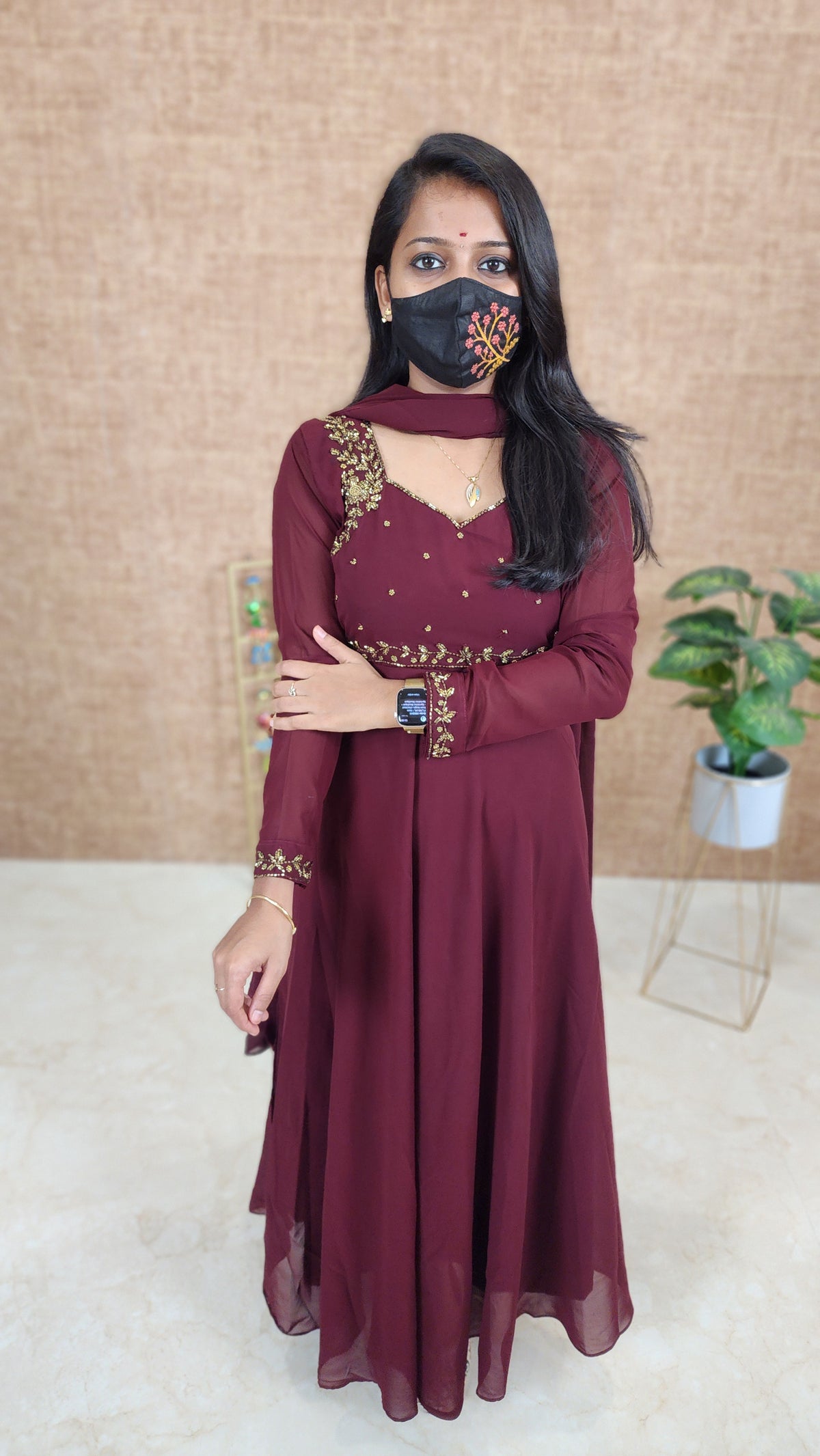 Salwar Set (Kurti+Dupatta) (9972)