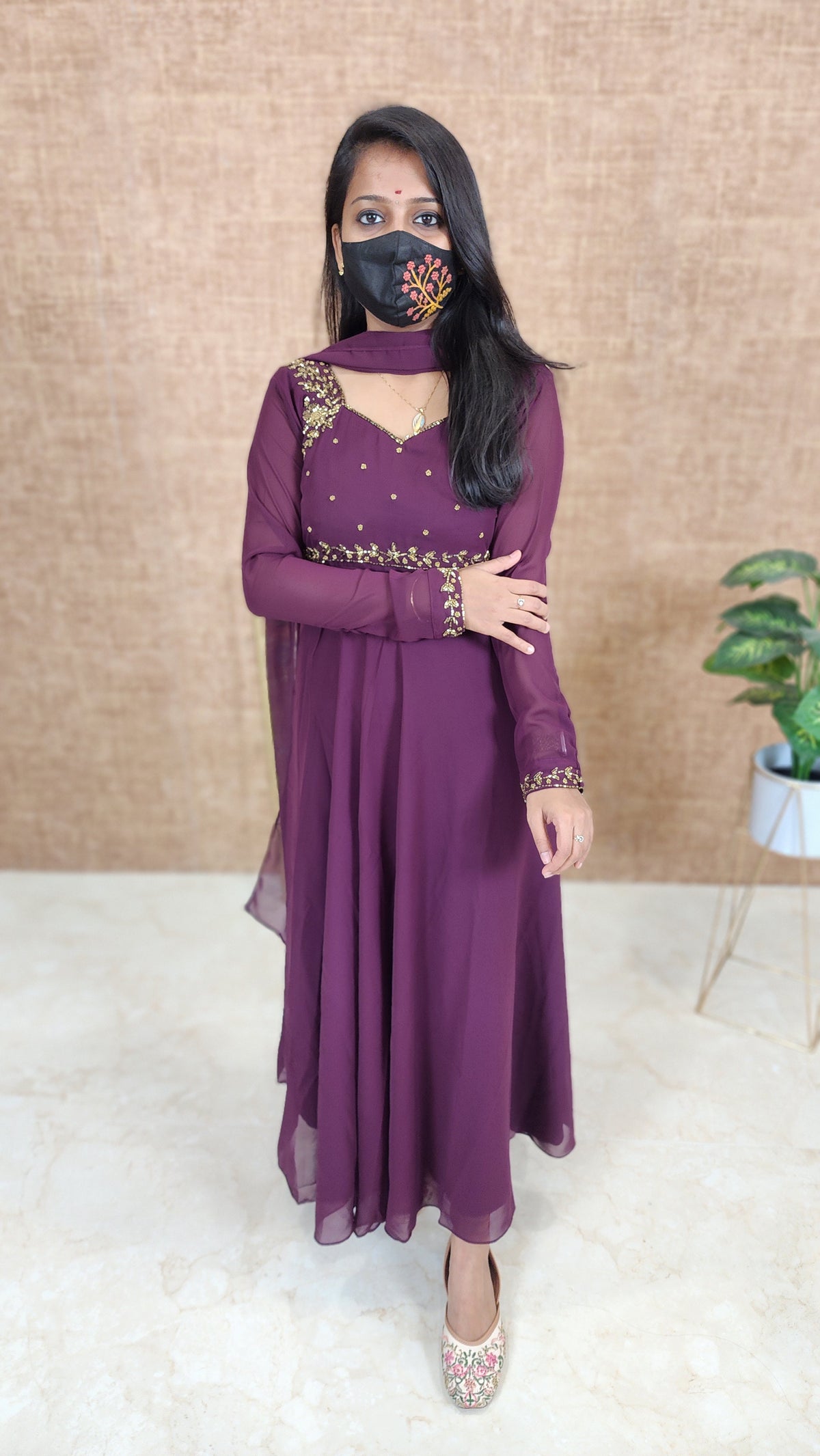 Salwar Set (Kurti+Dupatta) (9974)c