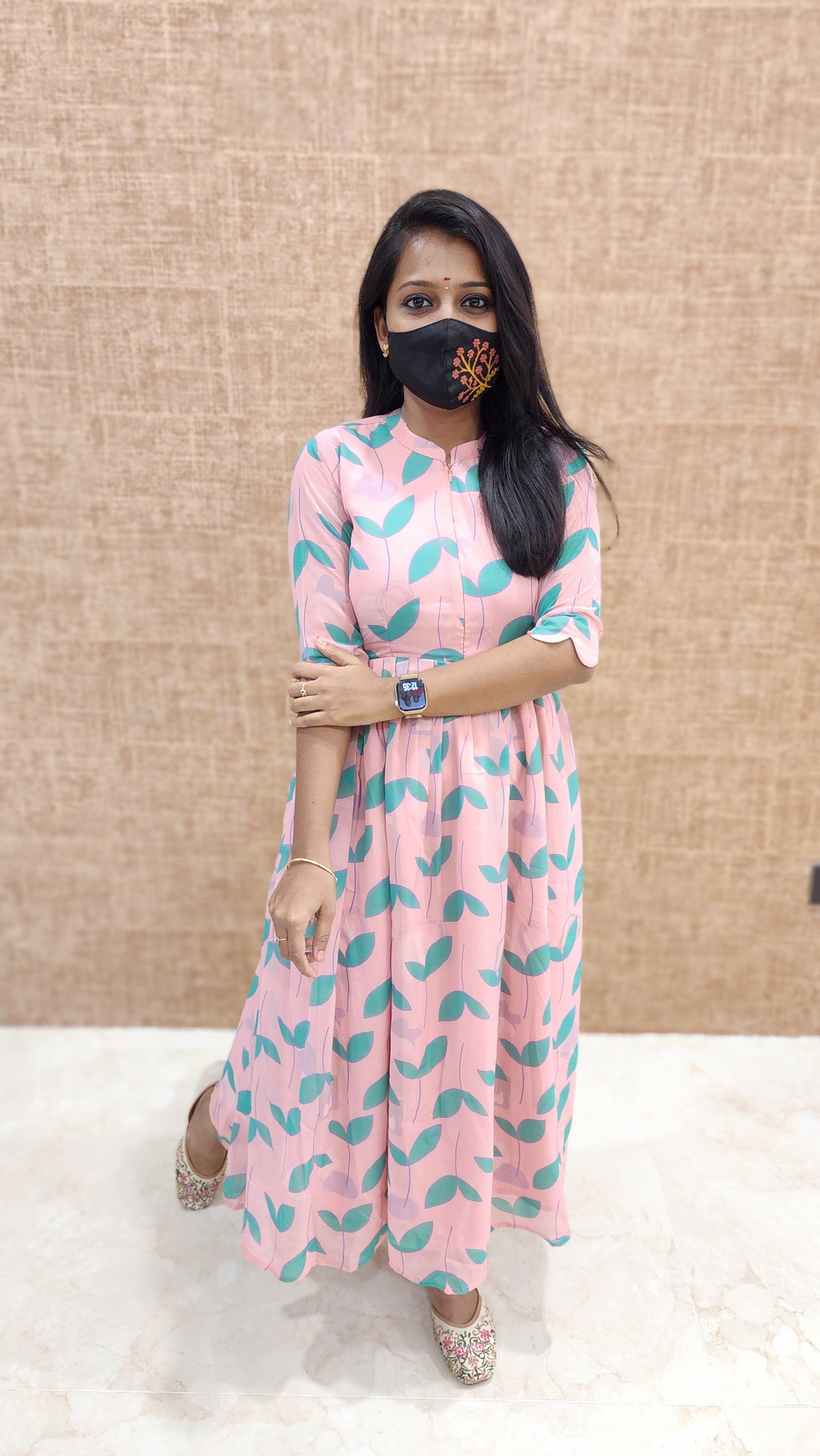 Floral Poetry Maxi Frock (9763)c