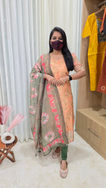 Nadhya Salwar Set (kurti+Dupatta)(13039)