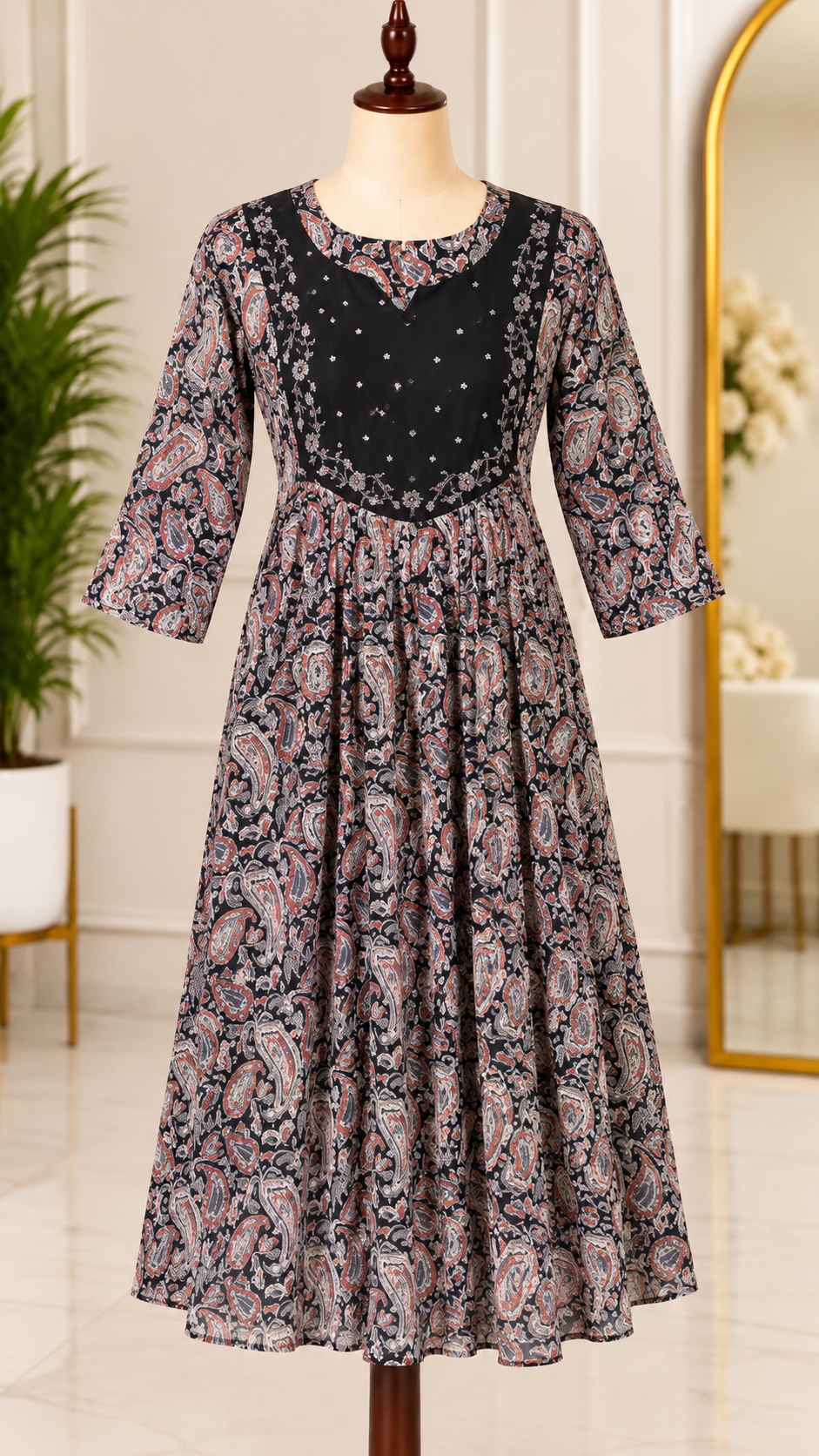 Ethinic wear kurti(13424)