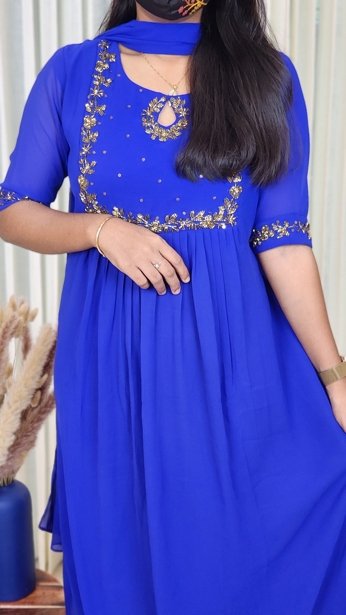 Ethnic Salwar set (Kurti+Dupatta)(10868)c5