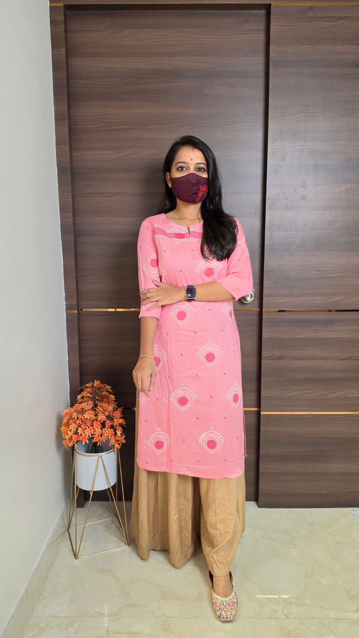 Office Wear kurti-Embroidery kurti(12029)