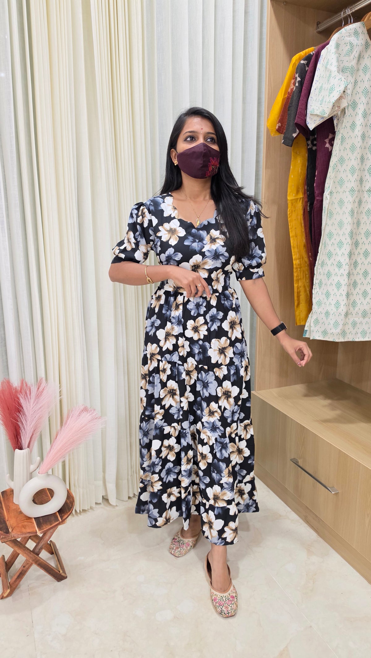 PearlyWestern wear maxi(13034)