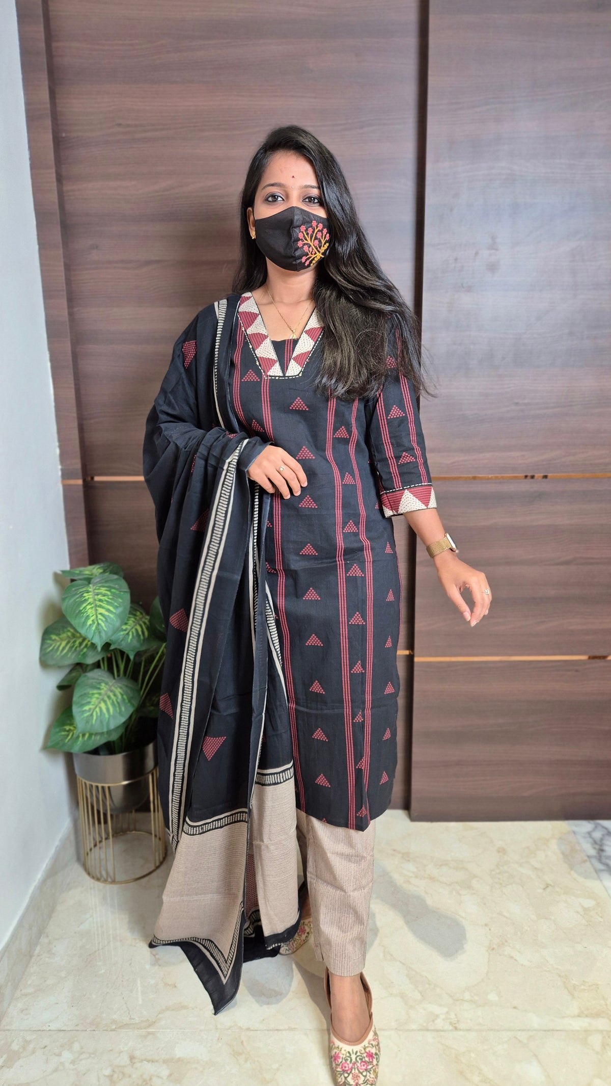 Handloom Cotton Salwar set(11255)