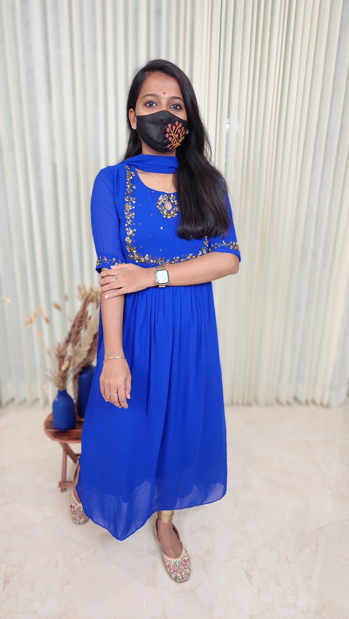 Ethnic Salwar set (Kurti+Dupatta)(10868)c5
