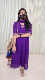 Ethnic Salwar set (Kurti+Dupatta)(10867)
