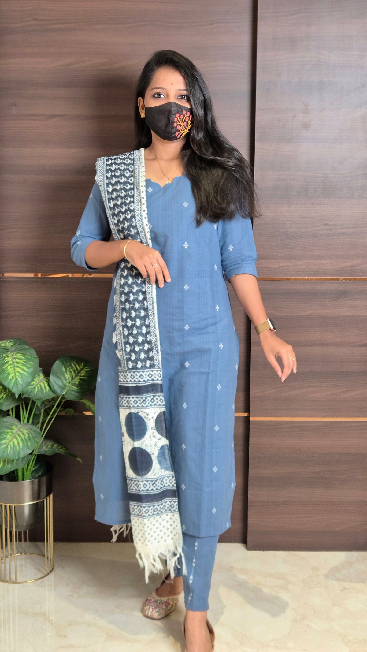 Handloom Cotton Salwar set(11222)
