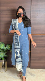 Handloom Cotton Salwar set(11222)